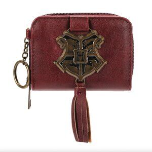 Harry Potter Metal Hogwarts Crest Wallet with Keyring - Wizarding World Gifts